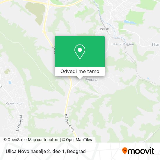 Ulica Novo naselje 2. deo 1 mapa