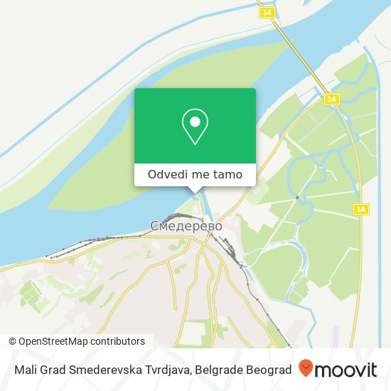 Mali Grad Smederevska Tvrdjava mapa