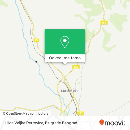 Ulica Veljka Petrovica mapa