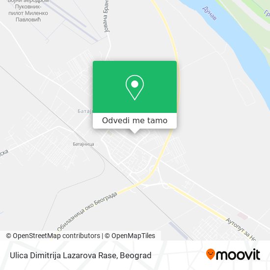 Ulica Dimitrija Lazarova Rase mapa