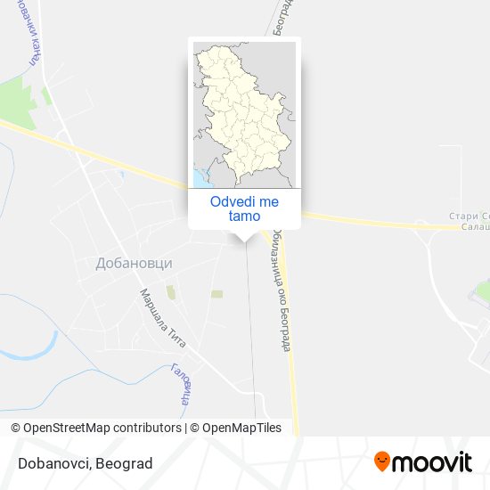 Dobanovci mapa