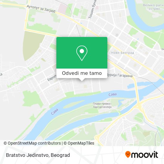 Bratstvo Jedinstvo mapa