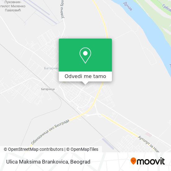 Ulica Maksima Brankovica mapa