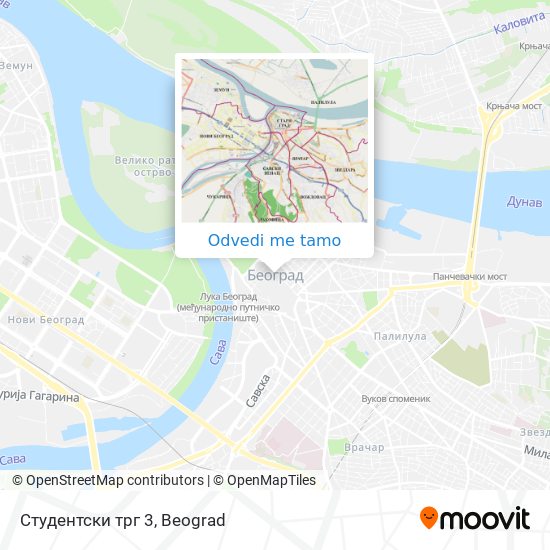 Студентски трг 3 mapa