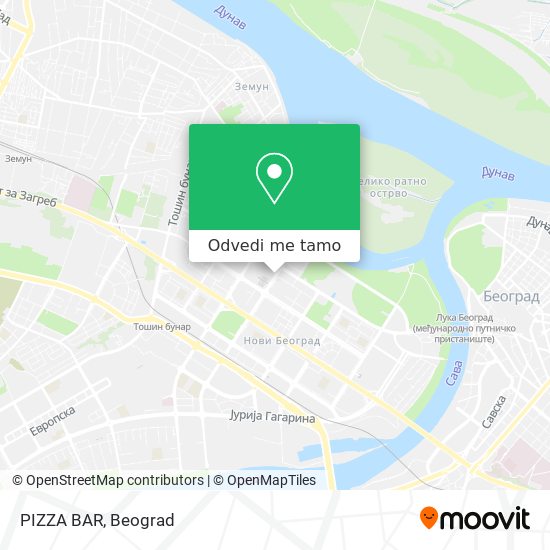 PIZZA BAR mapa