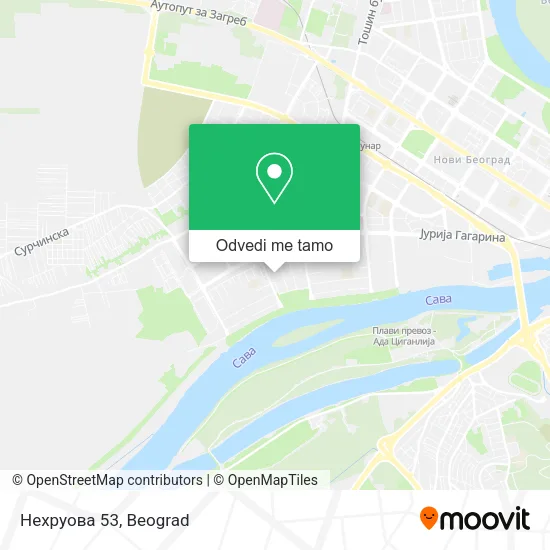 Нехруова 53 mapa