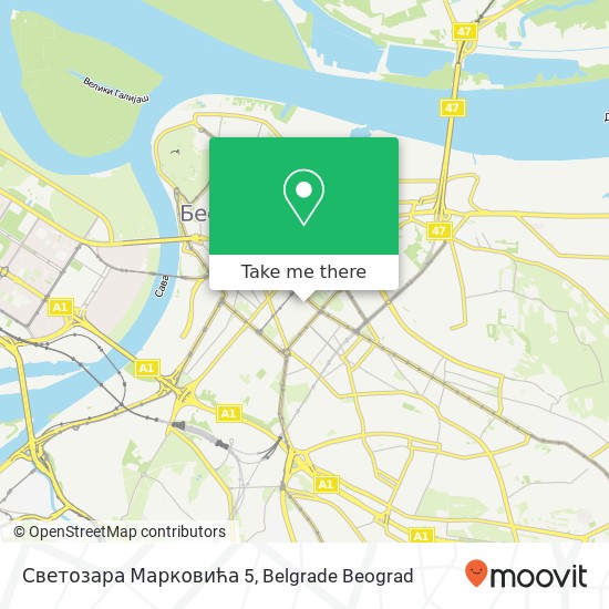 Светозара Марковића 5 mapa