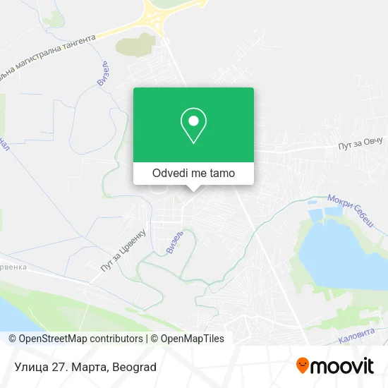 Улица 27. Марта mapa