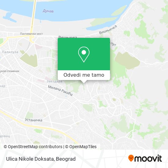 Ulica Nikole Doksata mapa