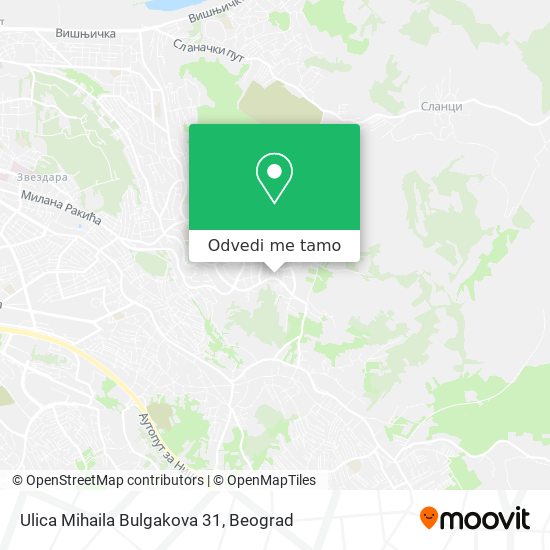 Ulica Mihaila Bulgakova 31 mapa