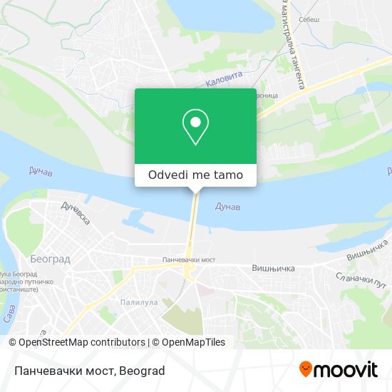 Панчевачки мост mapa