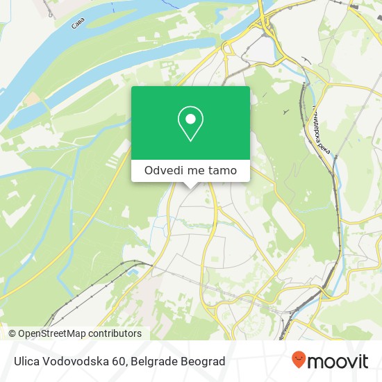 Ulica Vodovodska 60 mapa