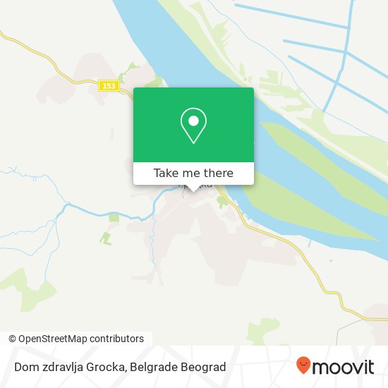 Dom zdravlja Grocka mapa