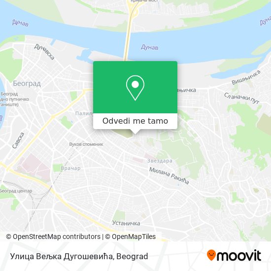 Улица Вељка Дугошевића mapa