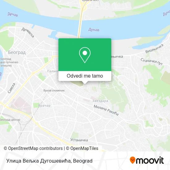 Улица Вељка Дугошевића mapa