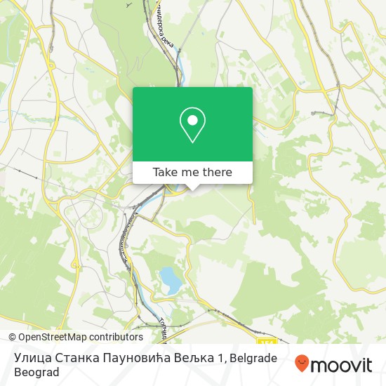 Улица Станка Пауновића Вељка 1 mapa