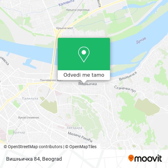 Вишњичка 84 mapa