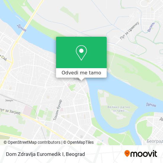 Dom Zdravlja Euromedik I mapa