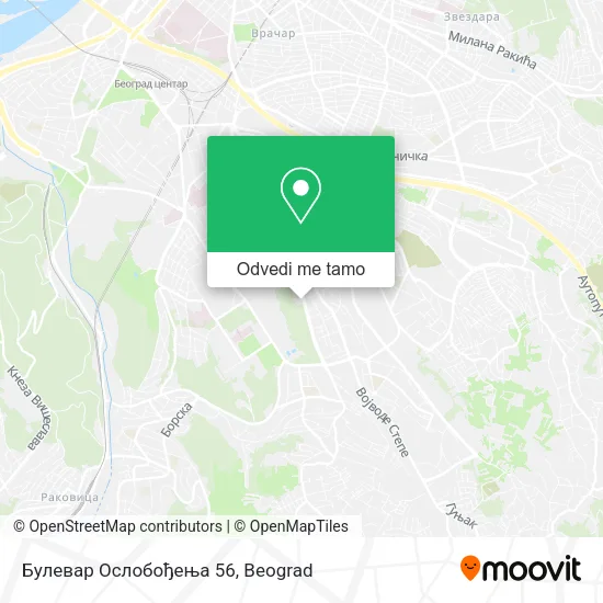 Булевар Ослобођења 56 mapa