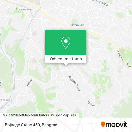 Војводе Степе 450 mapa