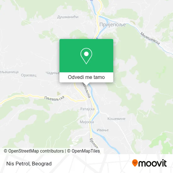 Nis Petrol mapa