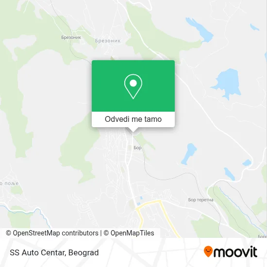 SS Auto Centar mapa