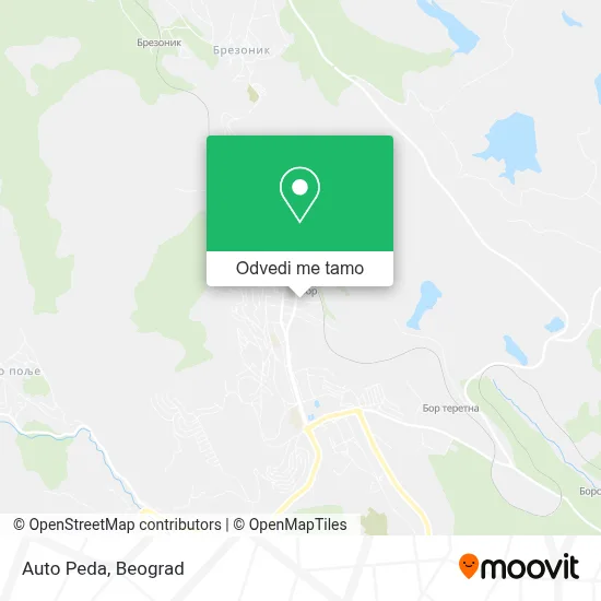 Auto Peda mapa