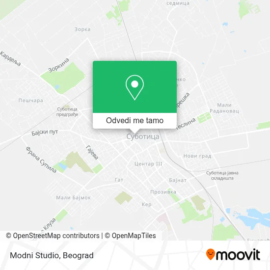 Modni Studio mapa