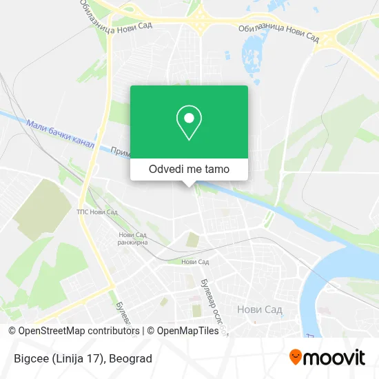 Bigcee (Linija 17) mapa