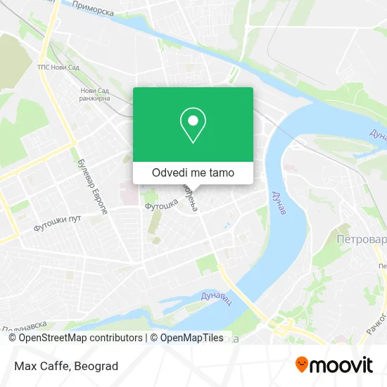 Max Caffe mapa