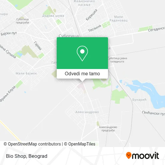 Bio Shop mapa