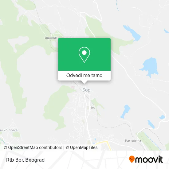 Rtb Bor mapa