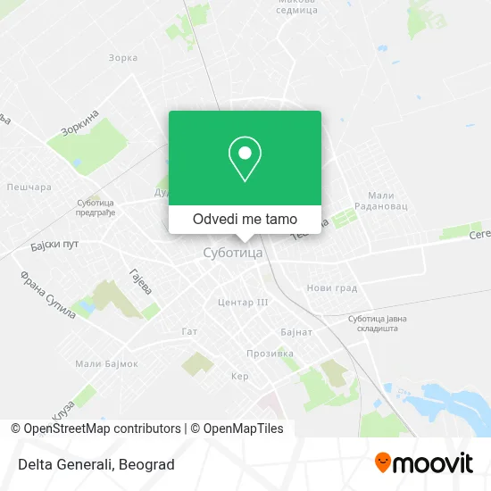 Delta Generali mapa