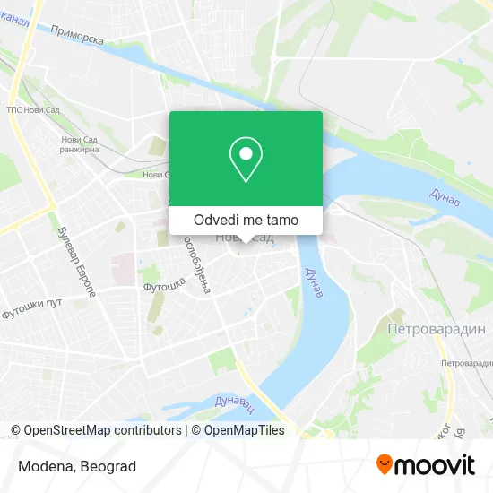 Modena mapa