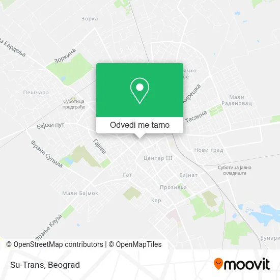 Su-Trans mapa