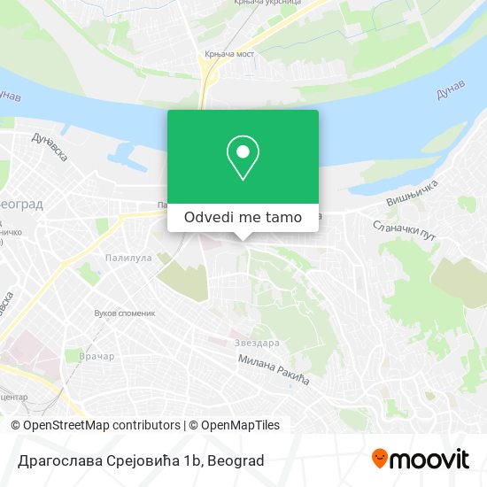 Драгослава Срејовића 1b mapa