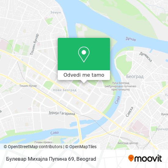 Булевар Михајла Пупина 69 mapa