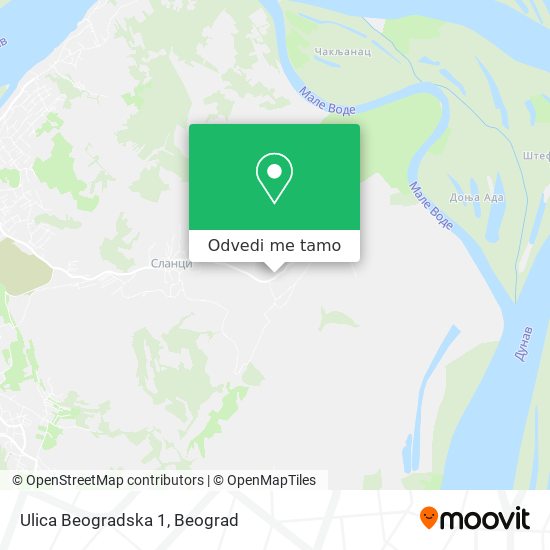 Ulica Beogradska 1 mapa