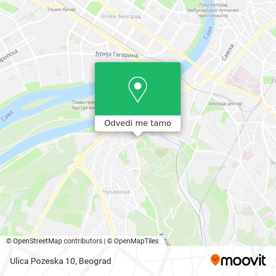 Ulica Pozeska 10 mapa