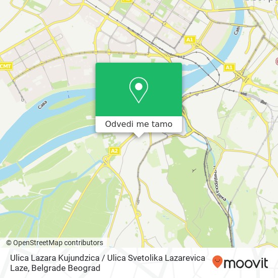 Ulica Lazara Kujundzica / Ulica Svetolika Lazarevica Laze mapa