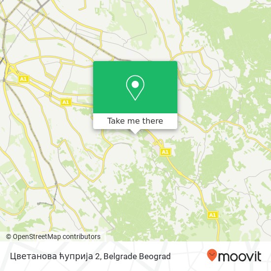 Цветанова ћуприја 2 mapa