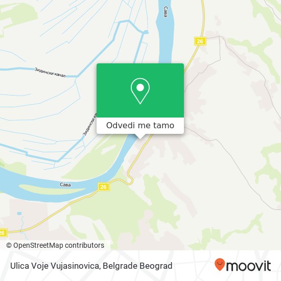 Ulica Voje Vujasinovica mapa