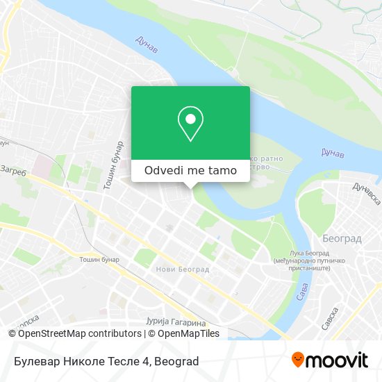 Булевар Николе Тесле 4 mapa