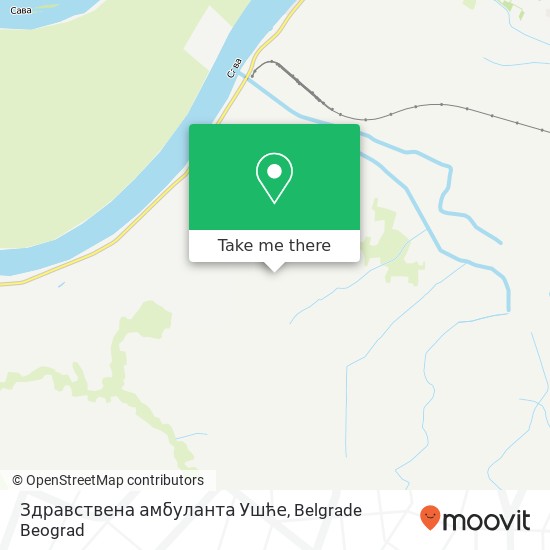 Здравствена амбуланта Ушће mapa