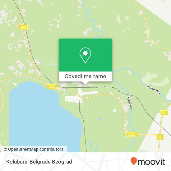 Kolubara mapa