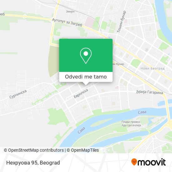 Нехруова 95 mapa