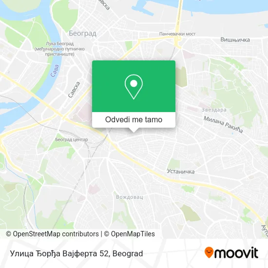 Улица Ђорђа Вајферта 52 mapa