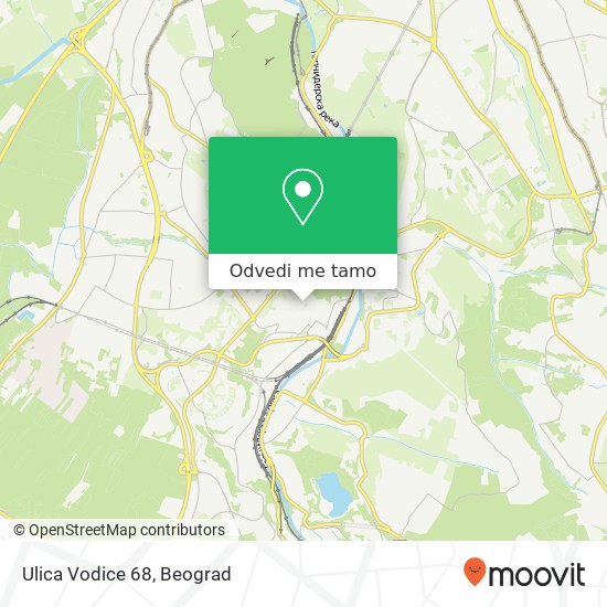 Ulica Vodice 68 mapa