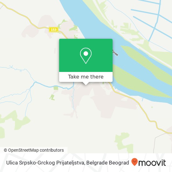 Ulica Srpsko-Grckog Prijateljstva mapa