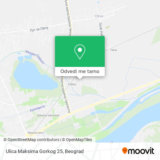 Ulica Maksima Gorkog 25 mapa